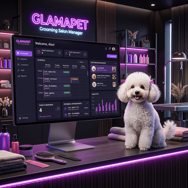 GlamaPet dashboard